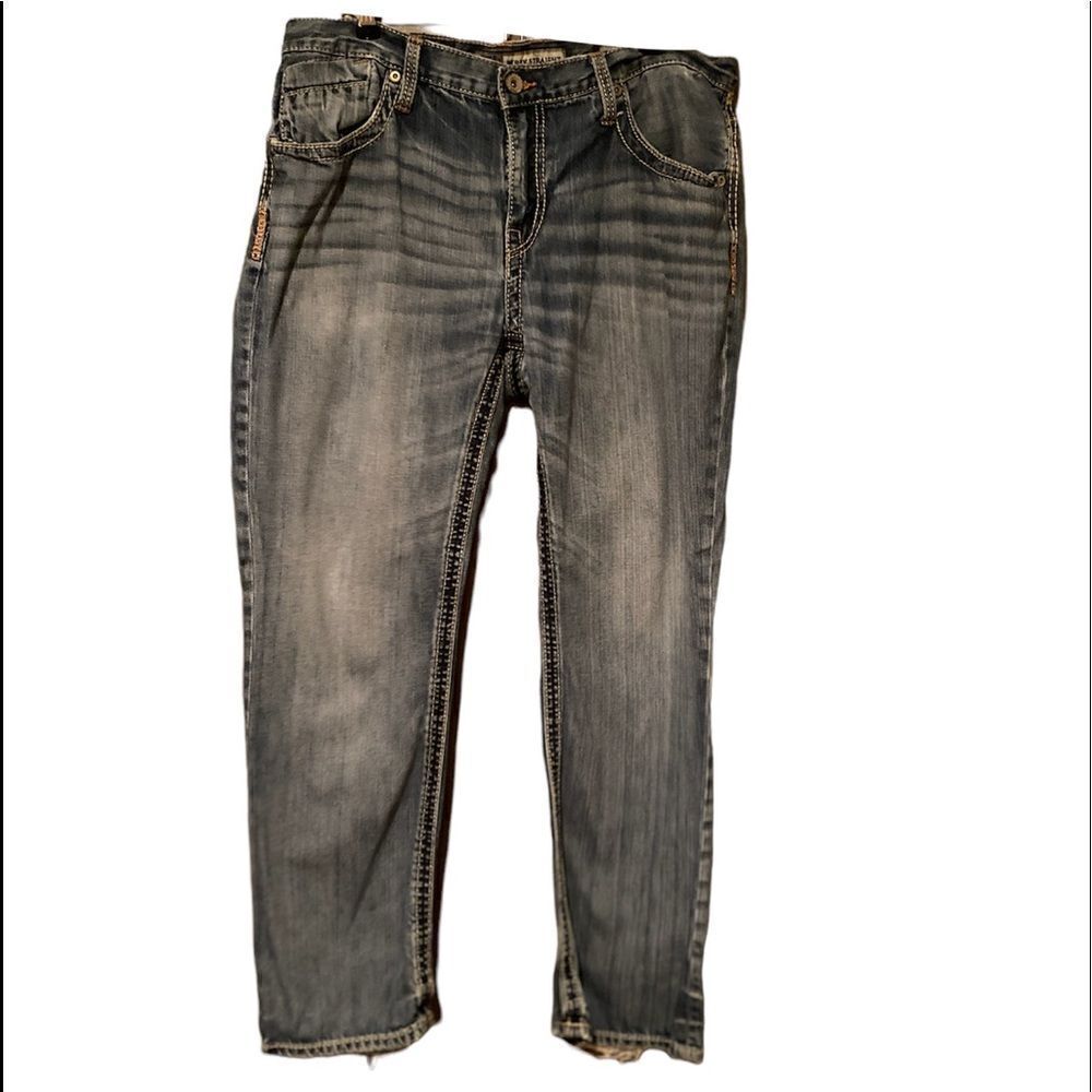 BKE Derek Jeans Size 34S Thick Stitch